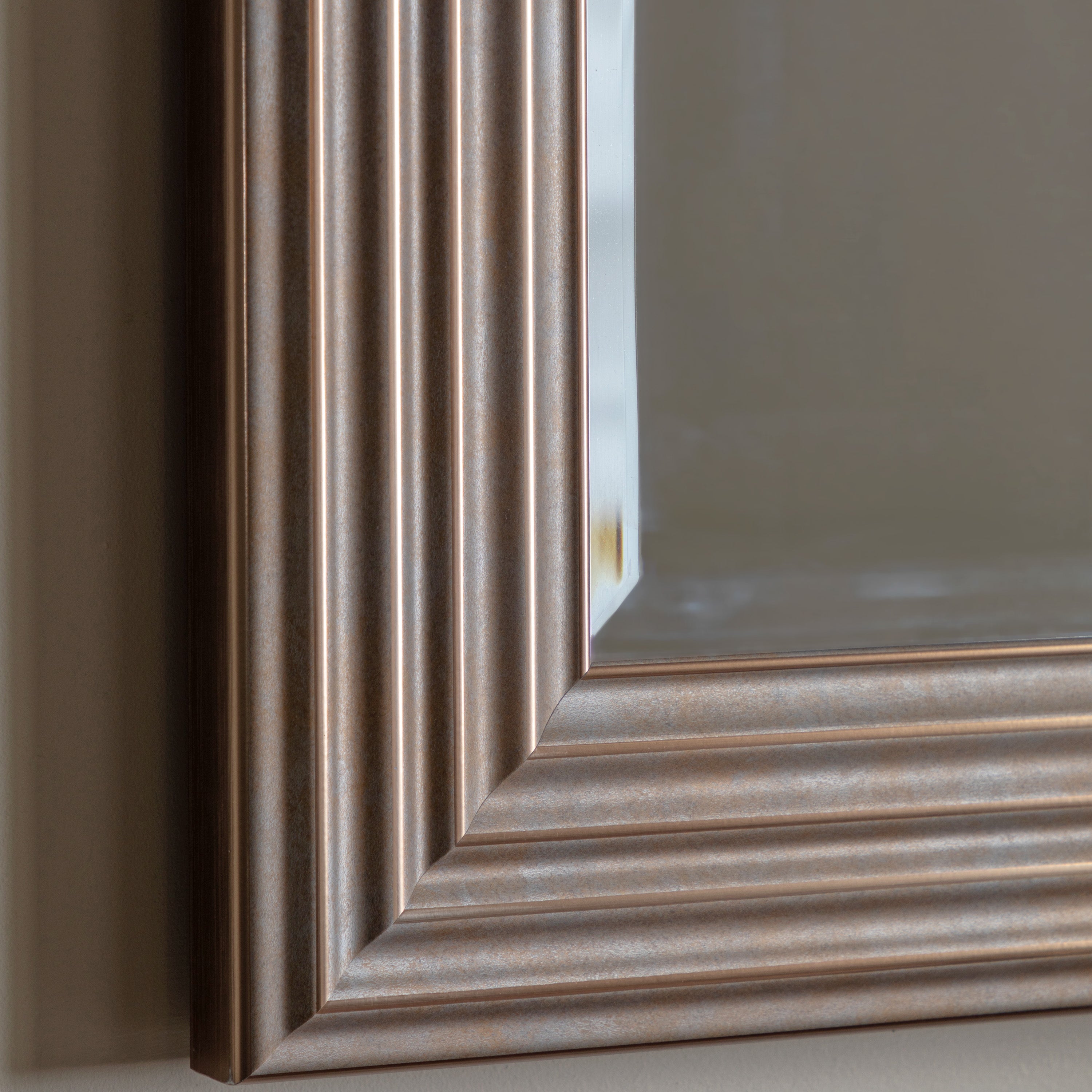 Santiago Rustic Gold Rectangle Wall Mirror